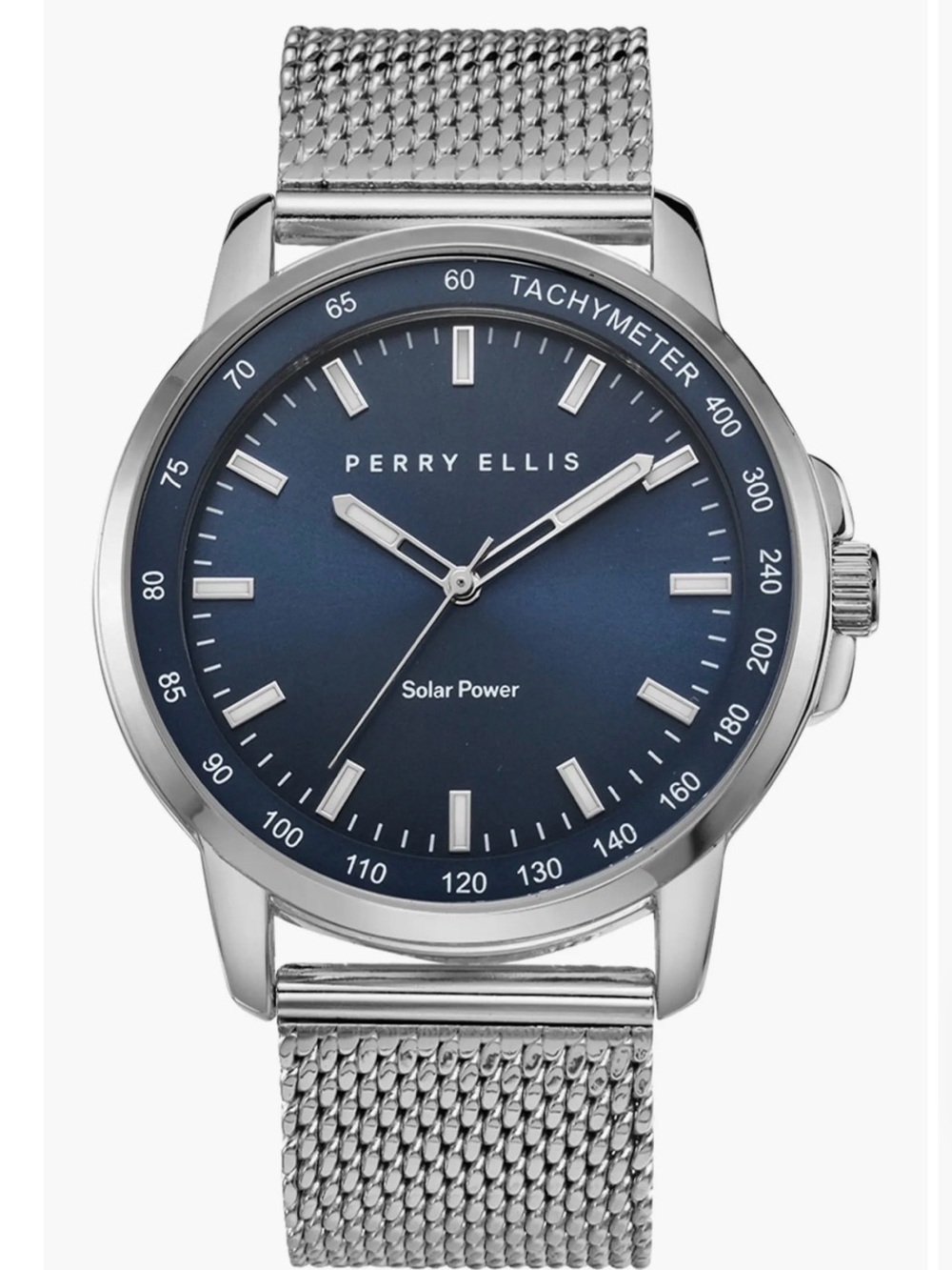 NWOB Perry Ellis Solar Powered Mens Watch | Round | 41 MM